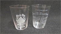 Pair of early advertising glasses Mass