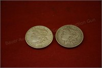 (2) Morgan Silver Dollars - 1902, 1921s