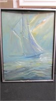 Fred Trask schooner painting