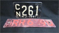 Lot NJ & foreign license plates