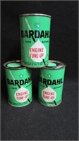 3 Full cans of Bardahl engine tune-up lot