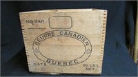 Quebec finger jointed butter box