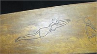 Maliseet outstanding decorated paddle