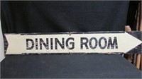 Dining room painted sign