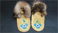 Native beadwork slippers
