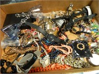 Lot Of Costume Jewelry W/Crystal Bells, Watches