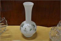 Satin floral vase