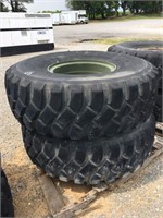 (2) Goodyear 16.00R21 Mounted Tires