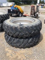 (2) Goodyear 385/85R34MPT Mounted Tires