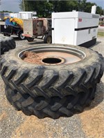 (2) Alliance 380/90R46 Mounted Radial Tires