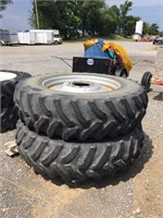 (2) Goodyear 385/85R34MPT Mounted Tires