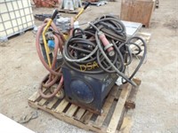 Lot of Hand Trucks and Power Pack for Hydraulic