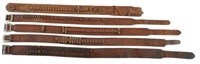 Collection of Five Antique Ammunition Belts