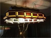 3 LIGHT STAINED GLASS HANGING LAMP (BTR)