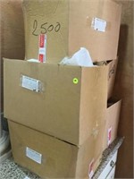 BOXES WITH 1,000'S OF GARNET GEM STONES (BTR)