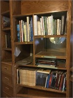 SHELF LOT OF BOOKS.  BOOKCASE NOT INCLUDED (BTR)