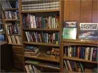 SHELF LOT OF BOOKS.  BOOKCASE NOT INCLUDED. (BTR)