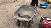 Two wheel wheel barrow