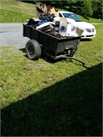 Large lawn buggy can be pulled with a 4 wheeler