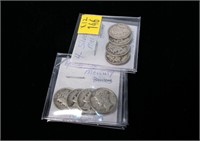 12- Mercury dimes, 90% silver
