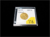 1853 $2.50 Gold Quarter Eagle