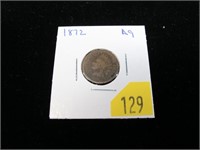 1872 Indian Head cent