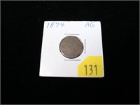1874 Indian Head cent