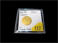 1911 $2.50 Gold Indian Quarter Eagle