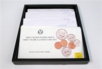 5- U.S. Mint sets: 1989, 1991, 2-1992, 1993