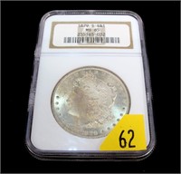 1879-S Morgan dollar, NGC slab certified MS-65,