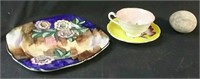 Marble egg made in Pakistan,  cup and saucer made