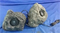 Two faux rocks with lights built in - repairs