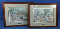 Two framed prints 27 x 22 H