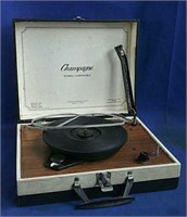 Champagne stereo compatible record player missing