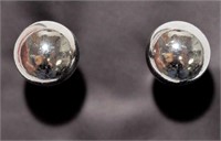 27W-sterling 2-in-1 reversible pearl earrings $100