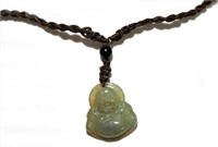 17W- genuine jade buddha necklace $100