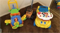 3pc child's push/play toys, VTech scooter