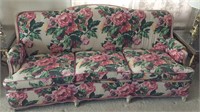 Floral print couch