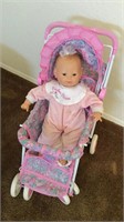Baby doll and stroller