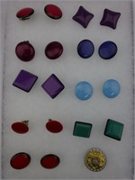 Earrings: Round Solid Colors