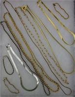 Chain Necklaces: Goldtone/Silvertone