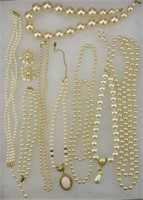Pearl Beaded, Pearl-Like Necklaces