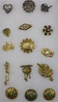 15pc Assorted Pins, Brooch