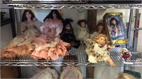 Grouping Of Porcelain Dolls