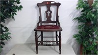 Needlepoint Seat  Antique Side Chair