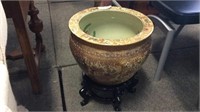 Chinese Jardiniere 14w X17.5"h With Stand