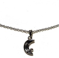 7W- sterling rhodium plate pendant necklace -$120