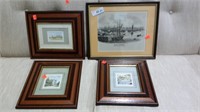 Set  Of 3 Framed Numbered Prints & Poole Harbour