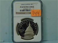1994-S Capitol Building Proof Silver Dollar - NGC