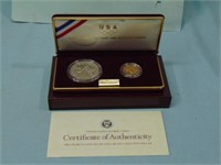 1988 Olympic Commemorative Silver Dollar and Gold